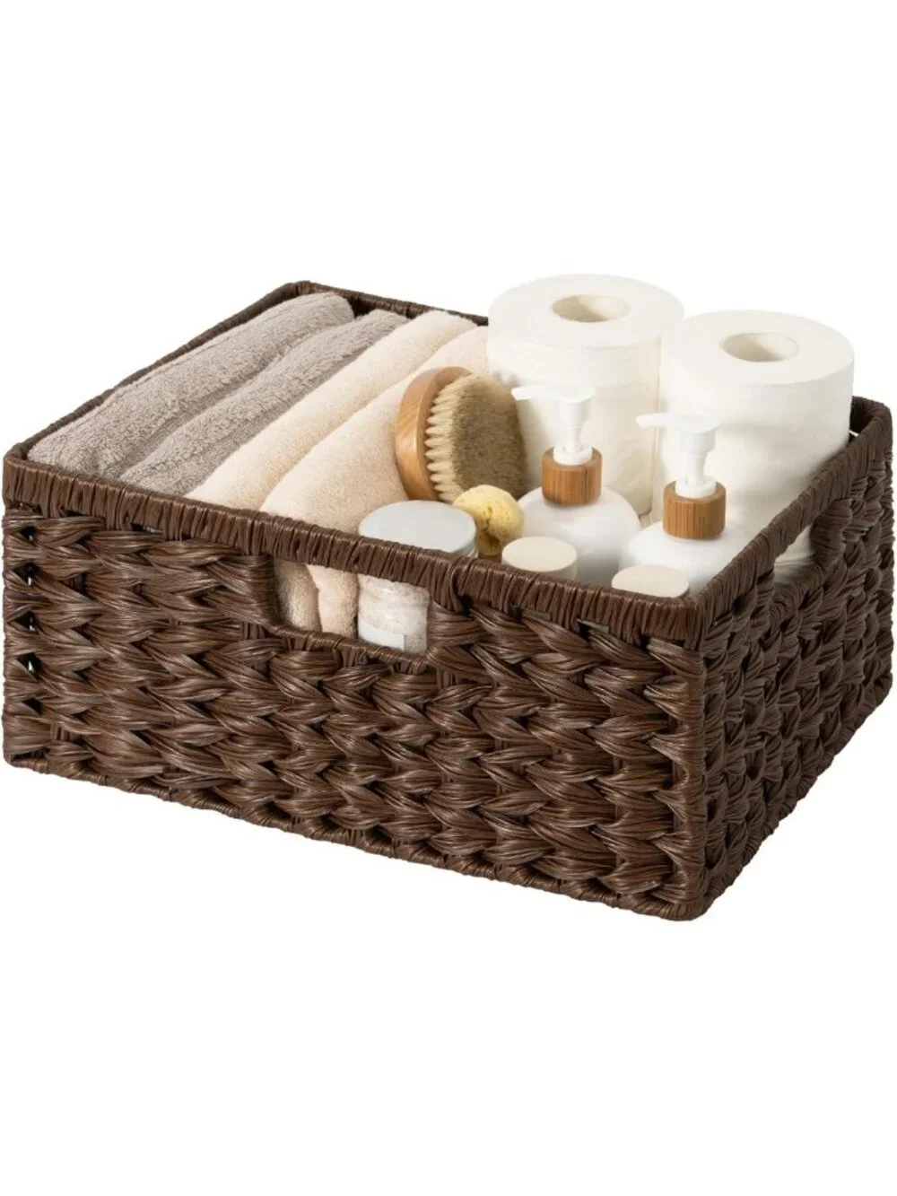 Stylish Waterproof Wicker Storage Baskets for Organizing Shelves & Pantry